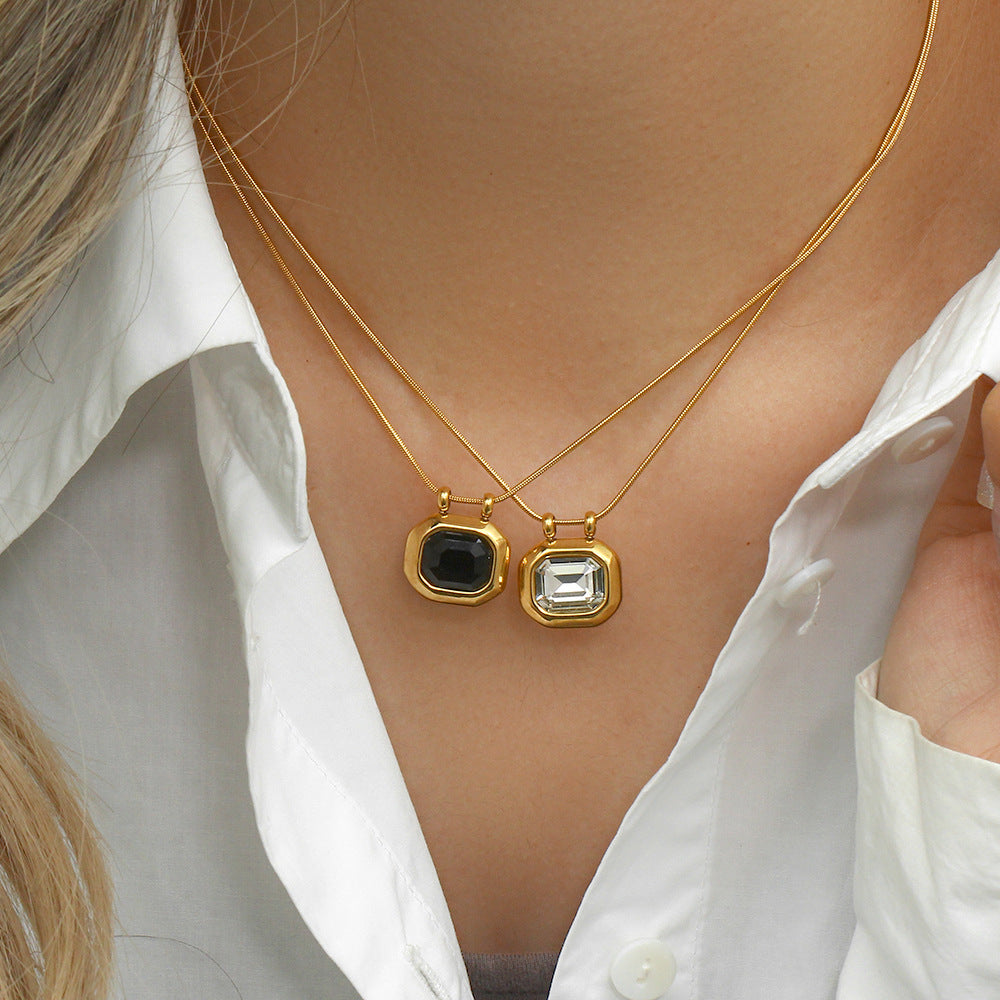 RECTANGULAR BRILLIANT Necklace