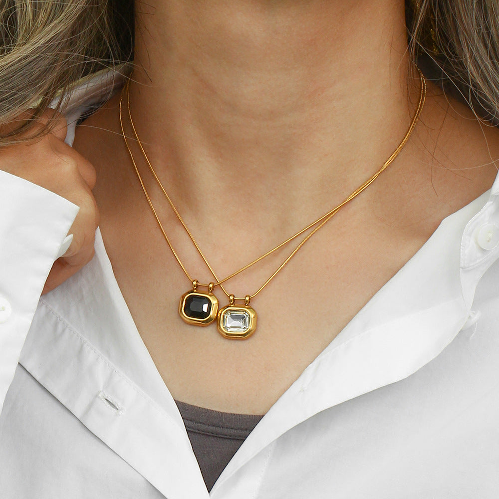 RECTANGULAR BRILLIANT Necklace