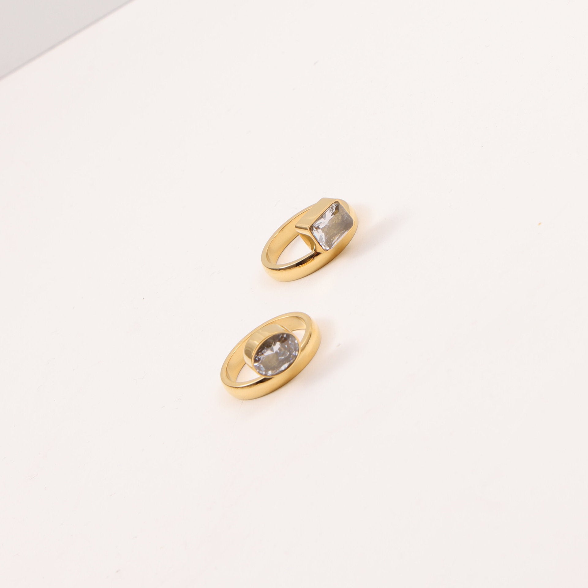 OVAL BRILLIANT or RECTANGULAR BRILLIANT Ring