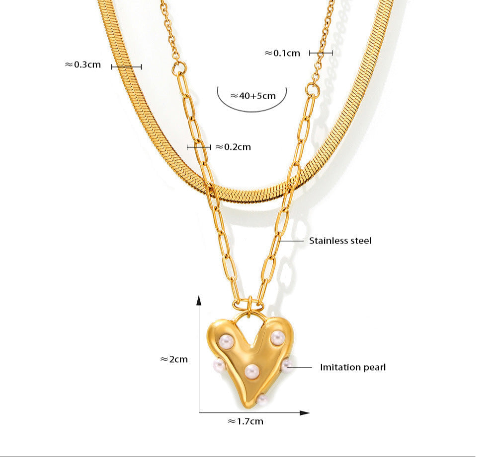 PEARL and STEEL Necklace