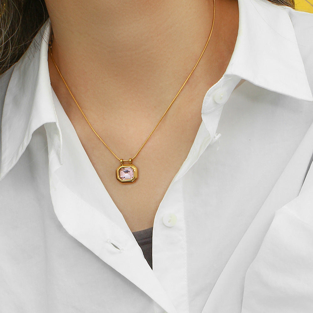 RECTANGULAR BRILLIANT Necklace