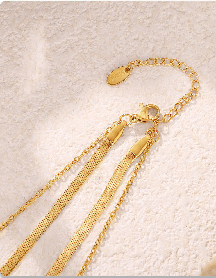 PEARL and STEEL Necklace