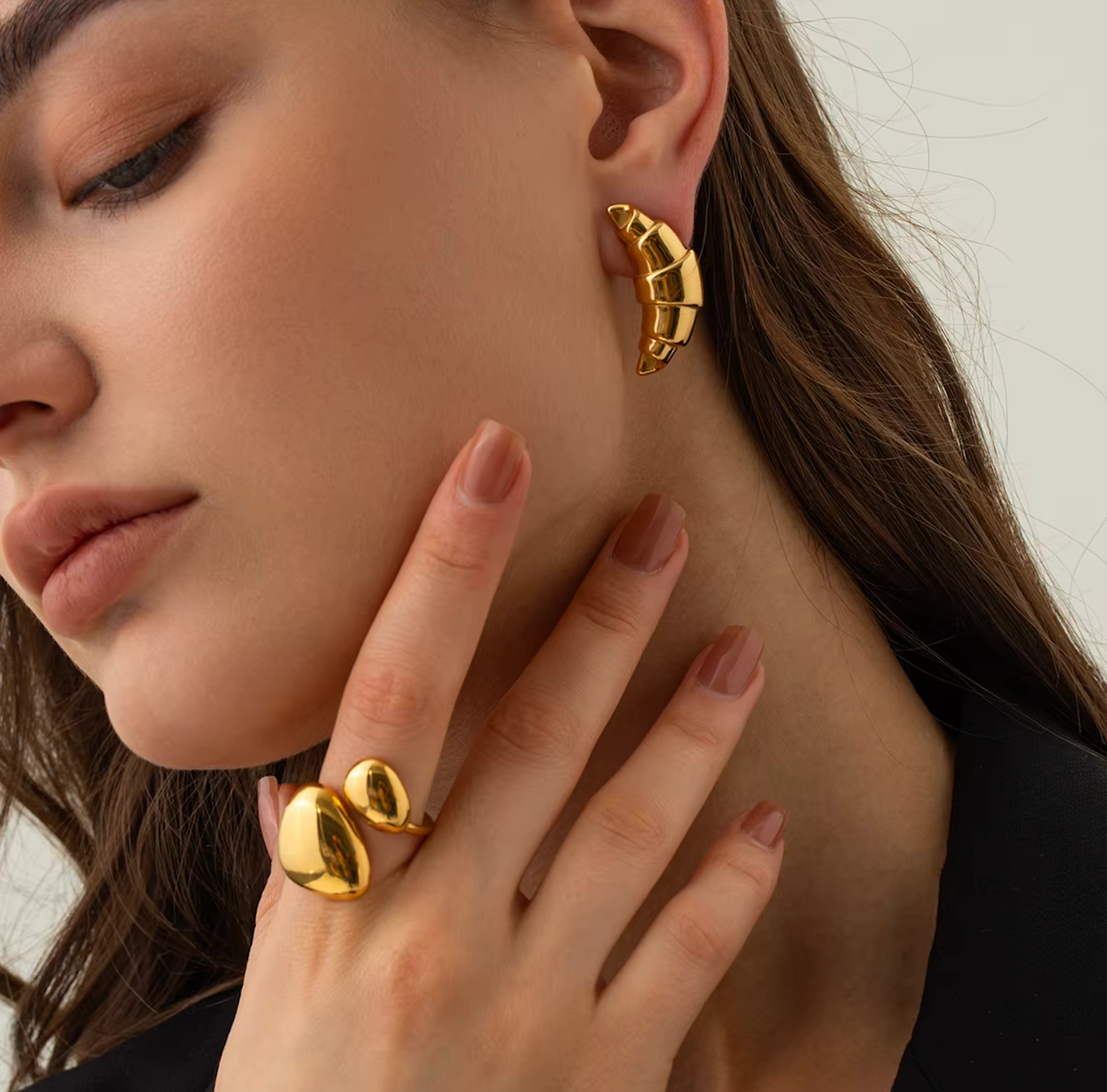 Croissant Earrings