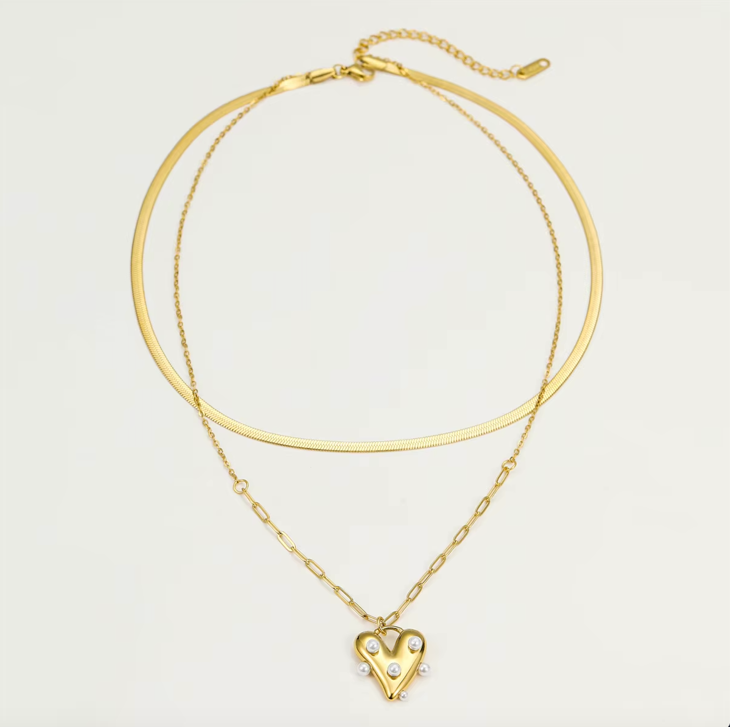PEARL and STEEL Necklace