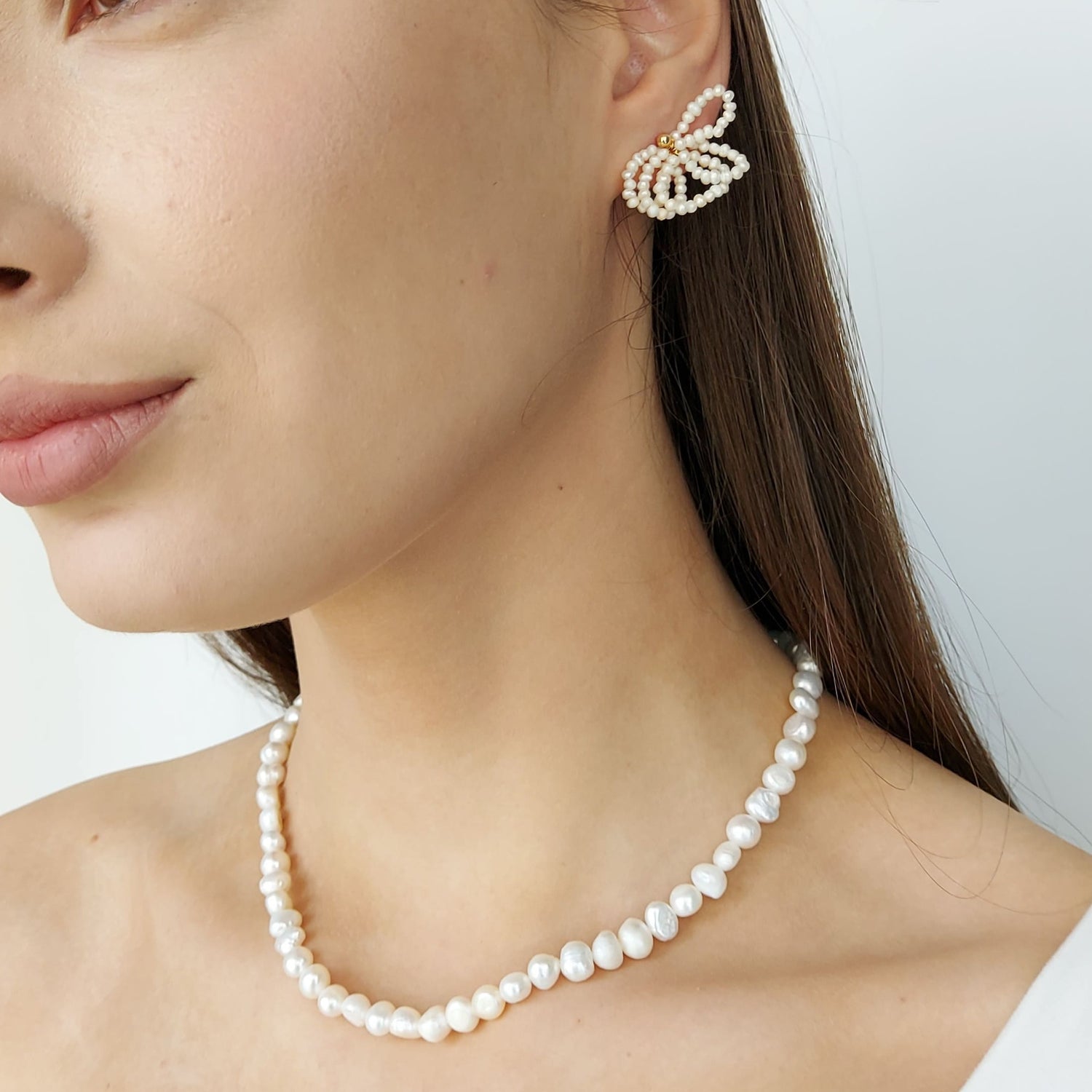 PEARL CASCADE Earrings - LOVEE. Designer jewelry store